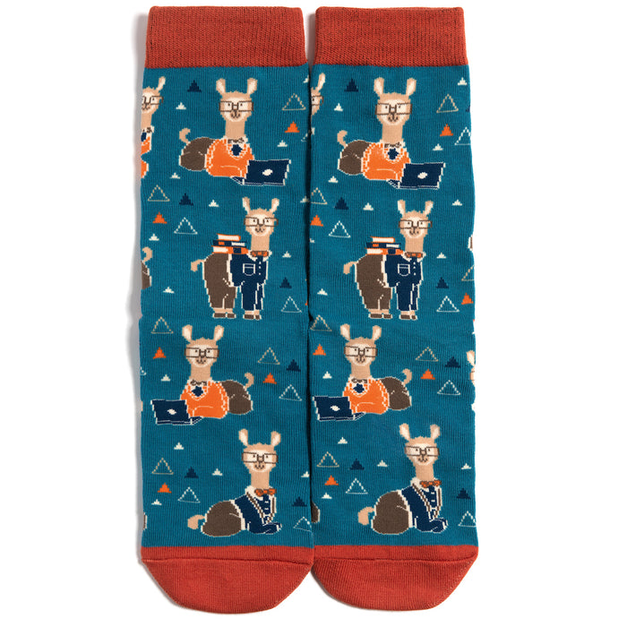 Nerdy Llama Socks