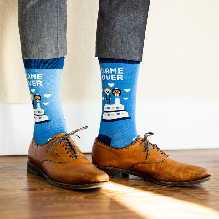 Game Over Wedding Socks