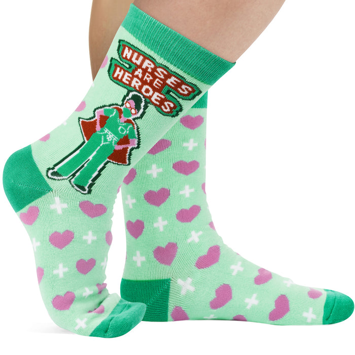 Nurses Are Heroes Socks