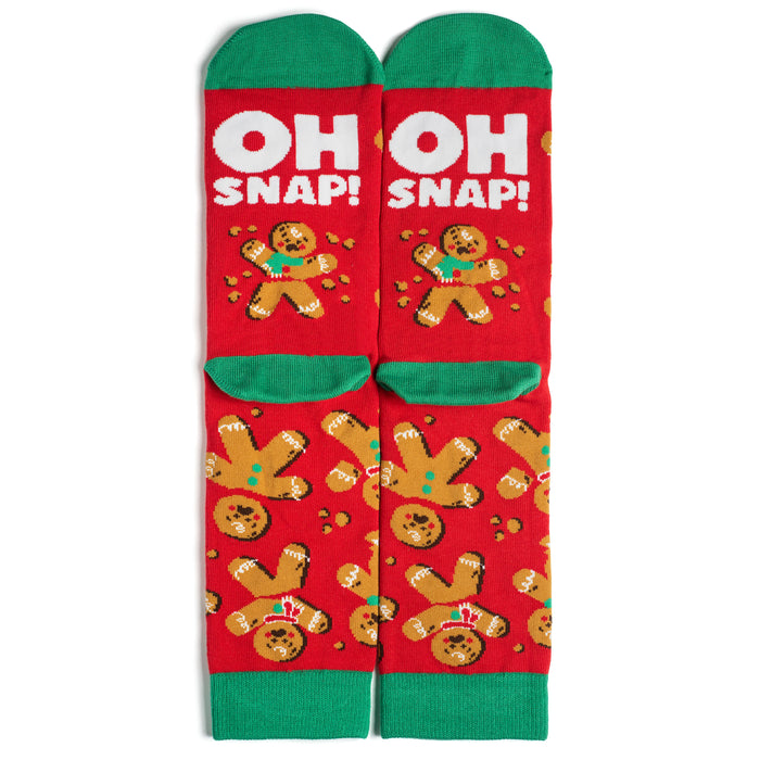 Oh Snap (Gingerbread Men) Christmas Socks