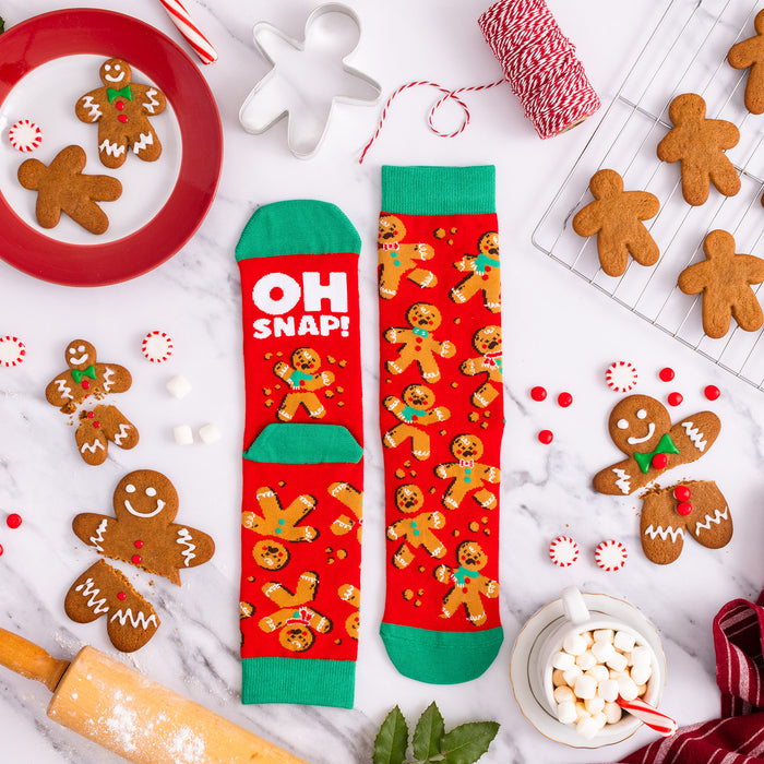 Oh Snap (Gingerbread Men) Christmas Socks