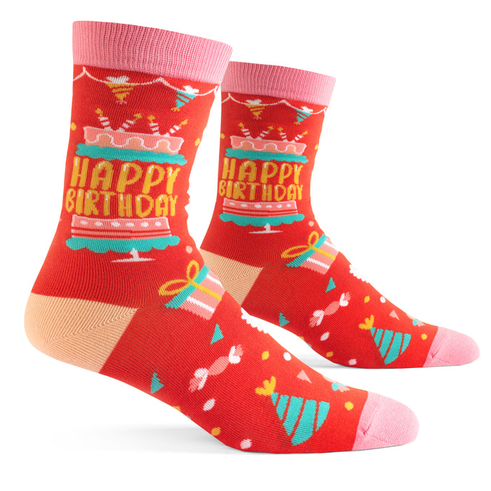 Happy Birthday (Pink) Socks