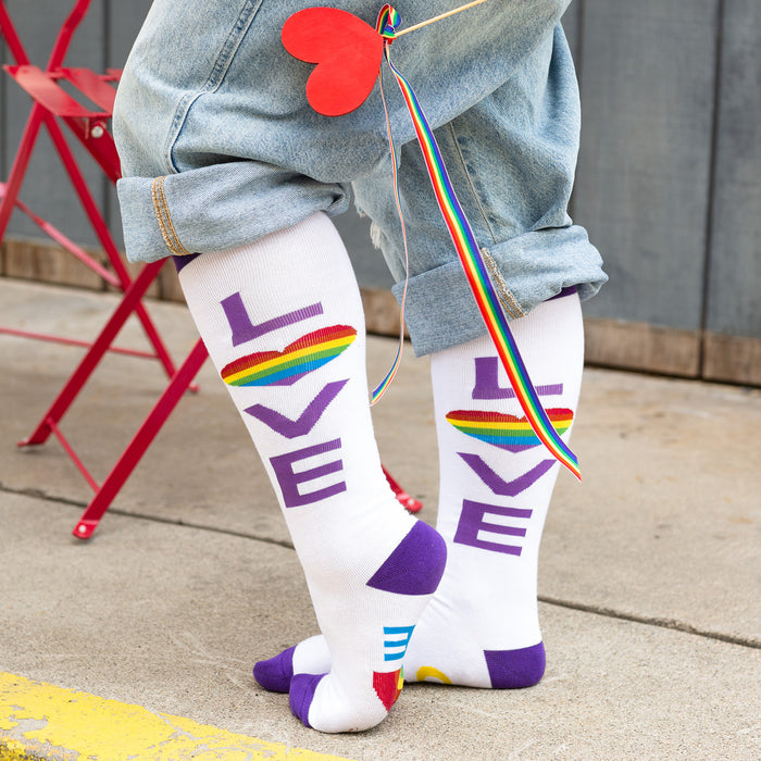 Rainbow Pride Knee High Socks