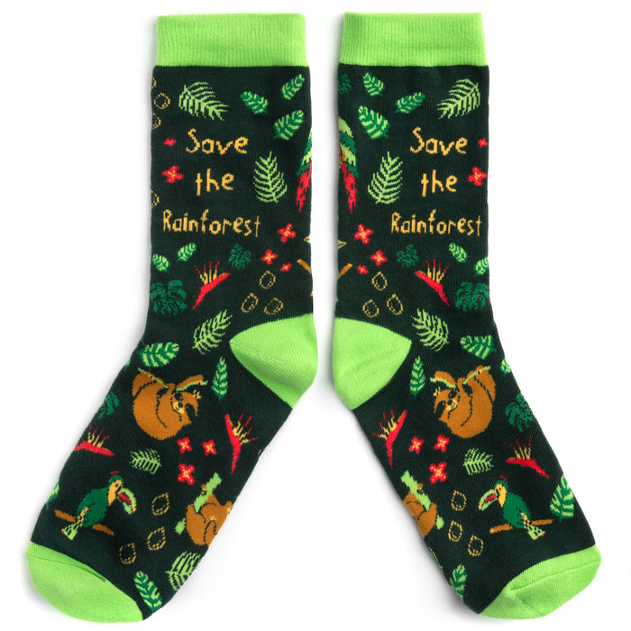 Save The Rainforest Socks