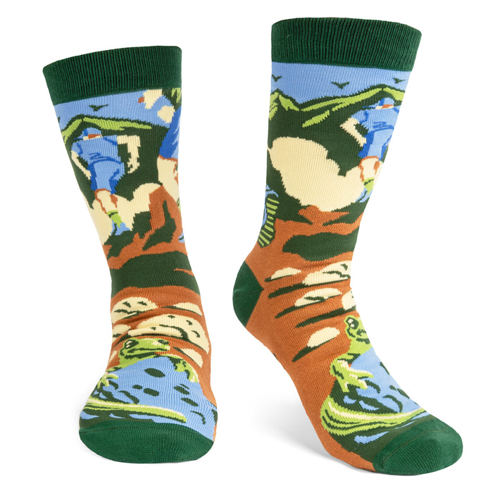 Rise and Climb (Green) Socks