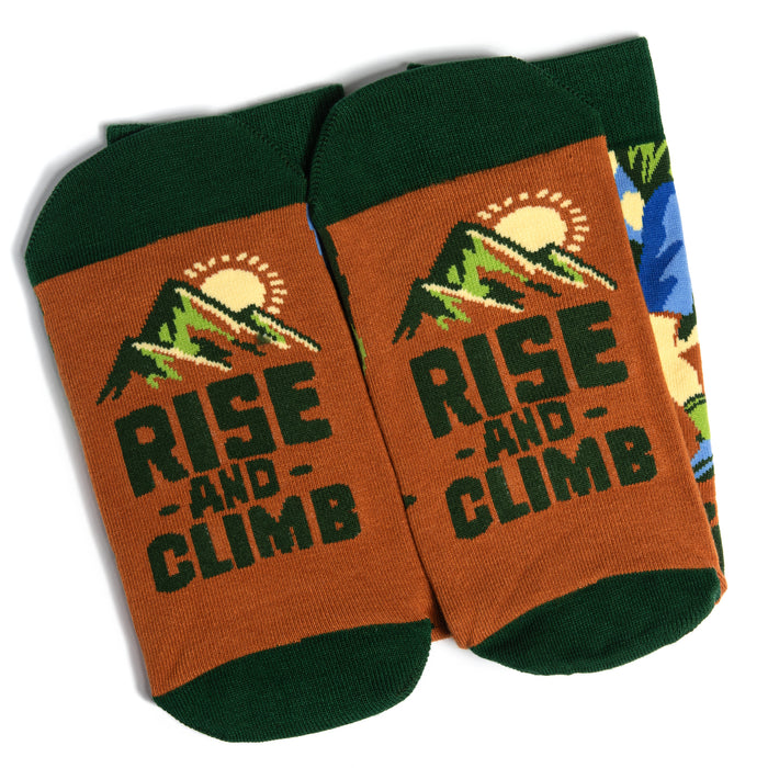 Rise and Climb (Green) Socks