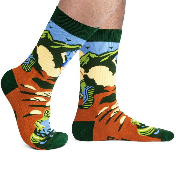 Rise and Climb (Green) Socks