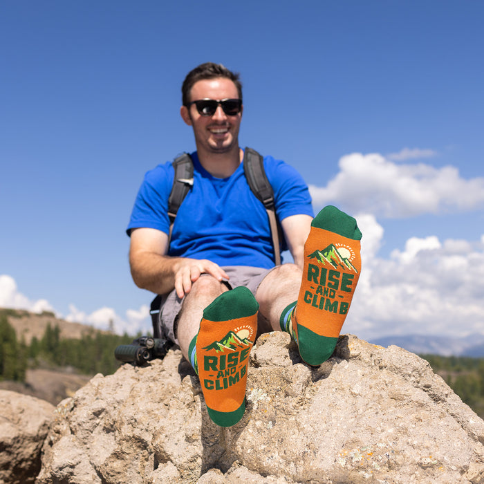 Rise and Climb (Green) Socks