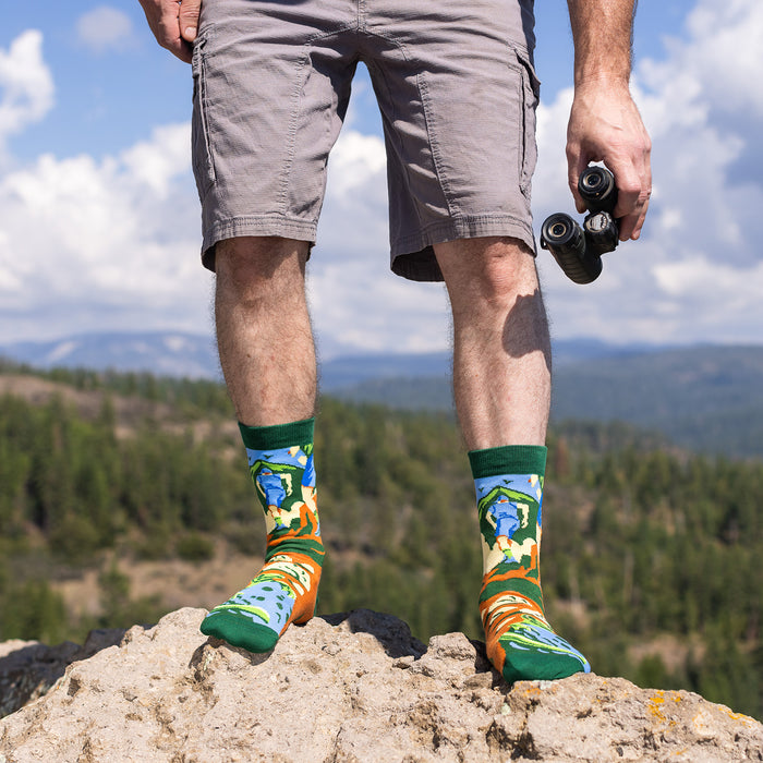 Rise and Climb (Green) Socks