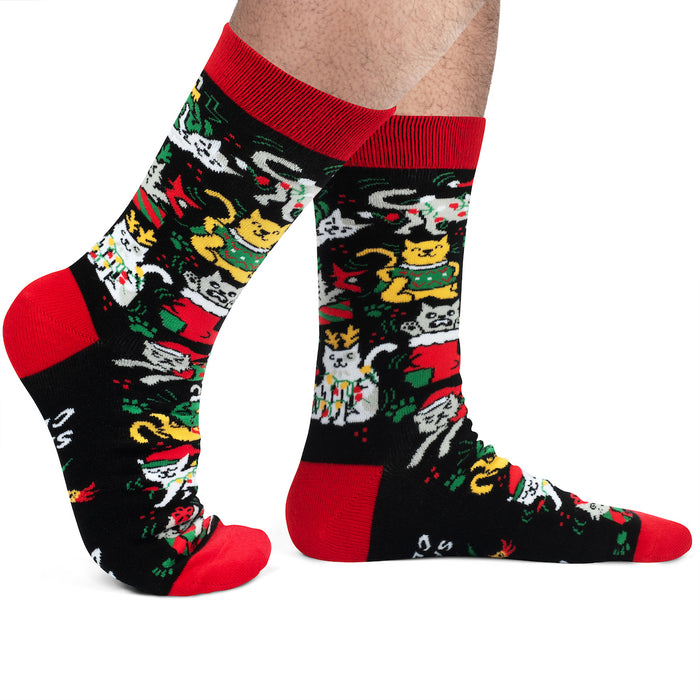 Here Comes Santa Claws Socks