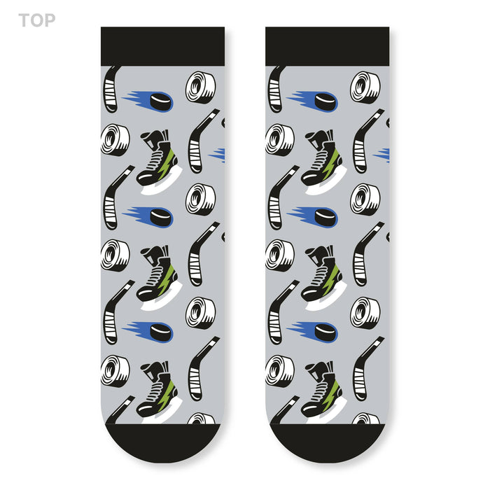 Eat, Sleep, Hockey Kids Socks for Boys and Girls