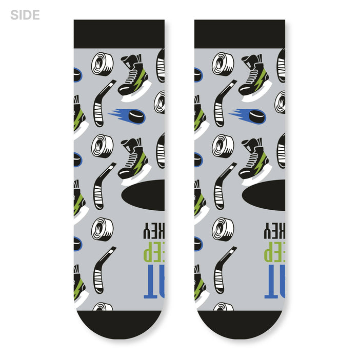 Eat, Sleep, Hockey Kids Socks for Boys and Girls