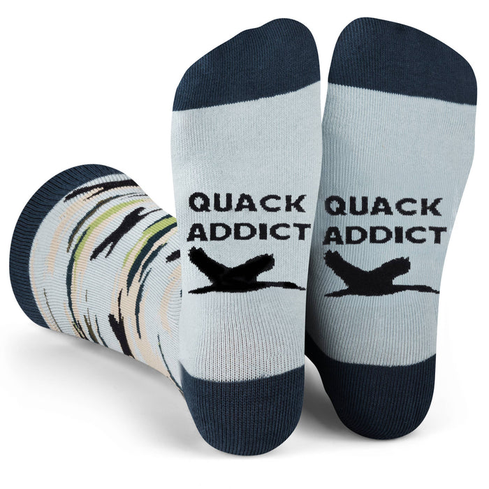 Quack Addict Camo Hunting Socks Funny Gift for Duck Hunters