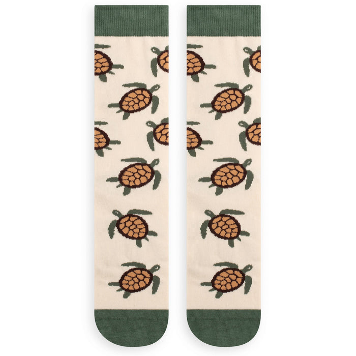 Go With The Flow Sea Turtle Socks for Men and Women