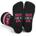 Skate Like a Girl Socks for Women who Play Hockey