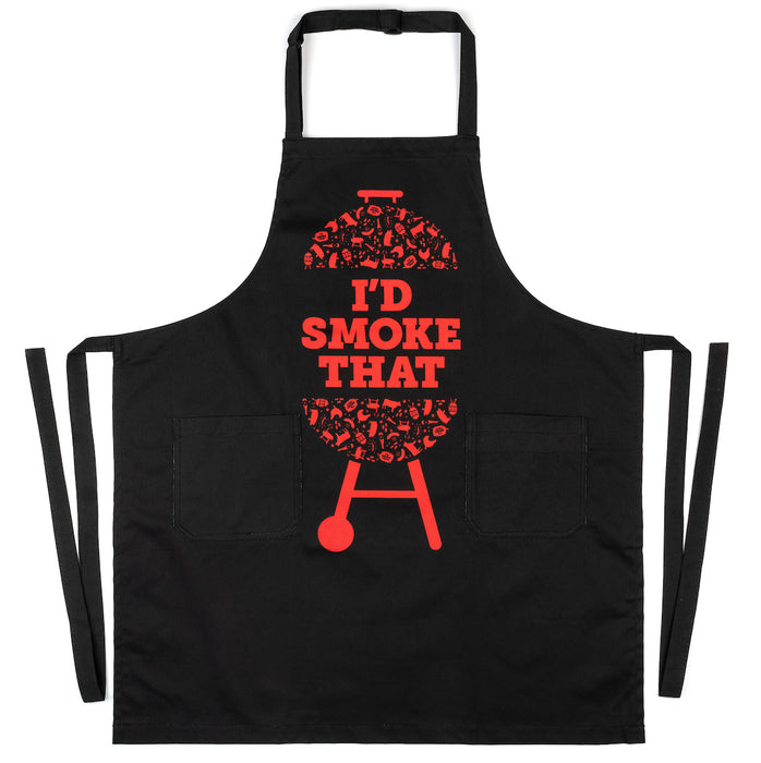 I'd Smoke That Apron - Funny Grilling Apron