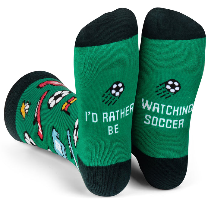 I'd Rather Be Watching Soccer Socks