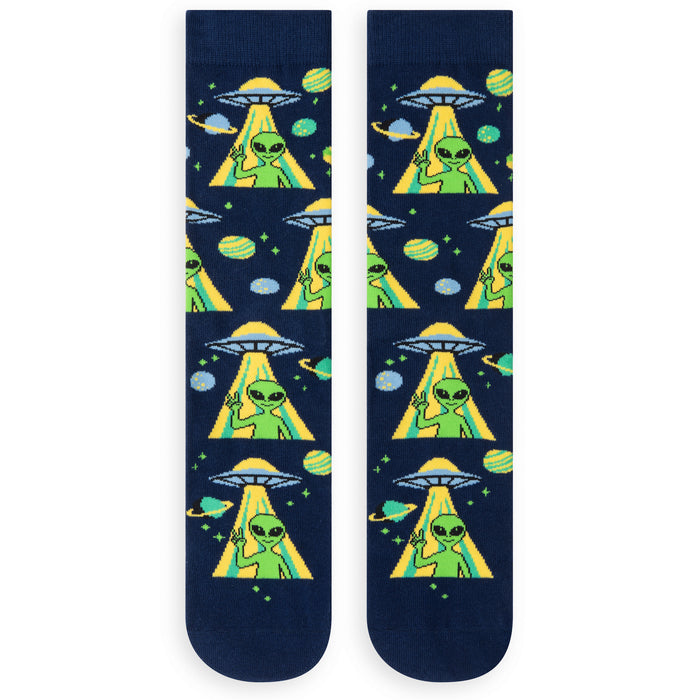 Peace Out Alien Socks