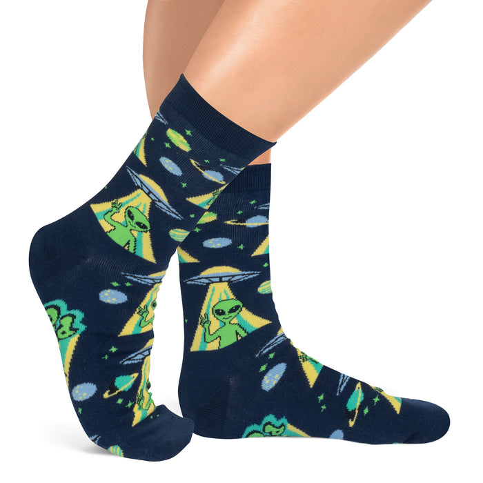 Peace Out Alien Socks