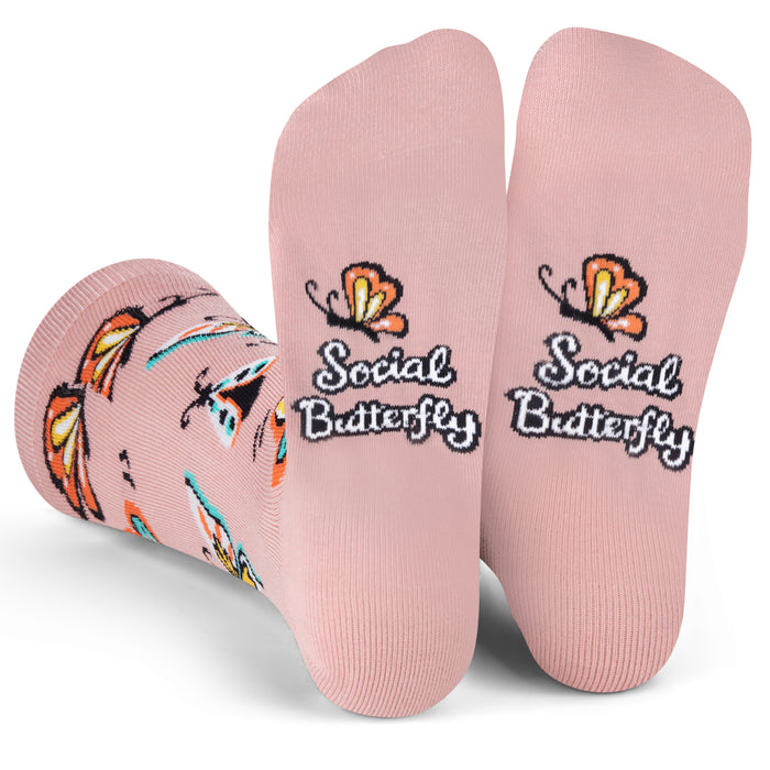 Social Butterfly Socks