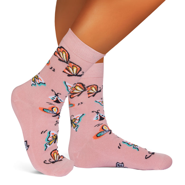 Social Butterfly Socks