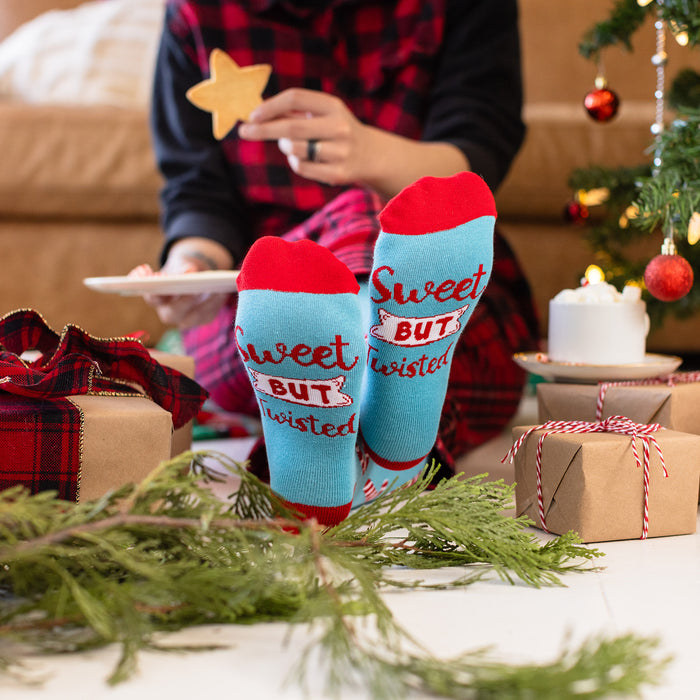 Sweet But Twisted (Candy Cane) Christmas Socks