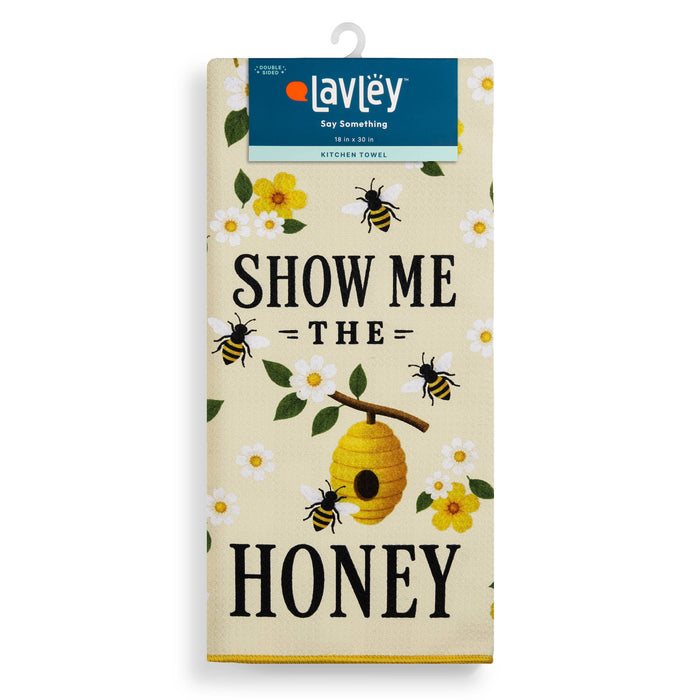 Show Me The Honey Funny Bee Microfiber Kitchen Tea Towel 