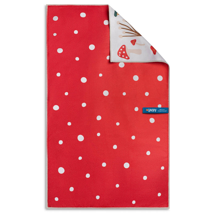 Mush Love Funny Mushroom Decor Microfiber Kitchen Tea Towel
