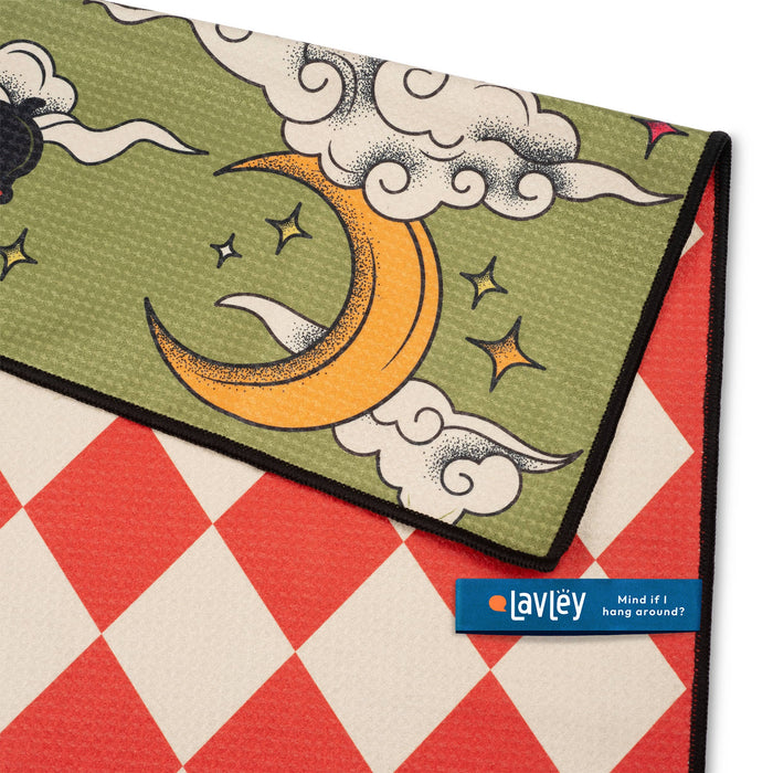 Witch Way to the Wine Funny Microfiber Kitchen Tea Towel