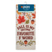 Fall Is My 2nd Favorite F-Word Microfiber Kitchen Tea Towel