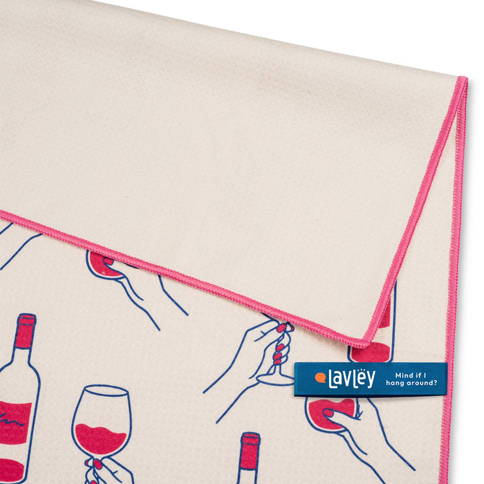 Corks Are for Quitters Funny Wine Microfiber Kitchen Towel