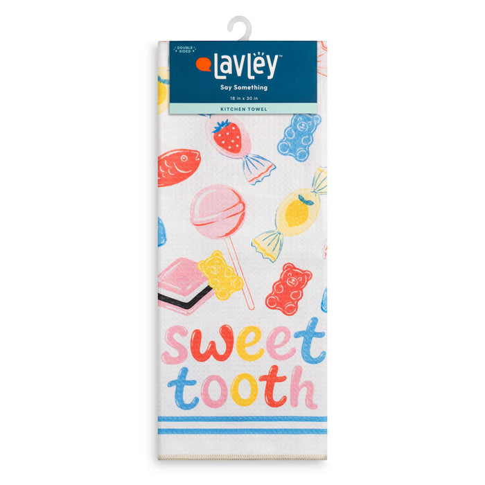 Sweet Tooth Cute Candy Design Microfiber Kitchen Tea Towel
