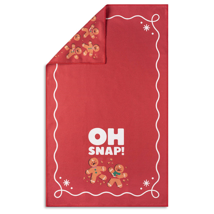 Oh Snap Funny Decor Microfiber Kitchen Tea Towel