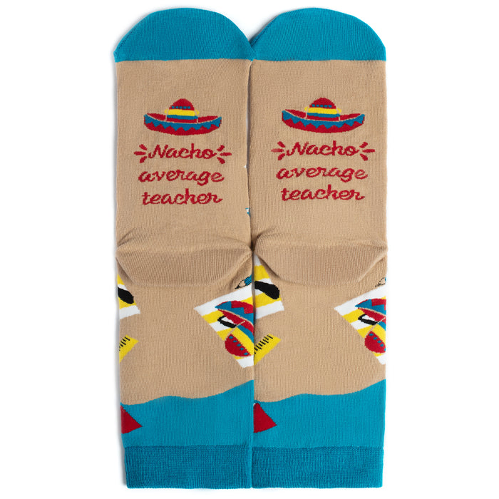 Nacho Average Teacher Socks