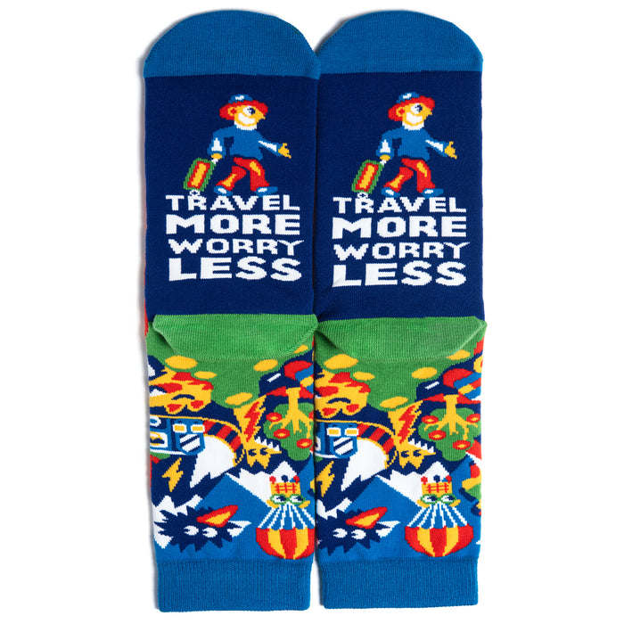 Travel More, Worry Less Socks