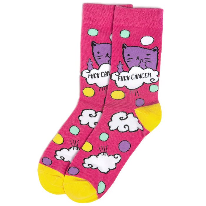 Bad Kitty "F%ck Cancer" Socks