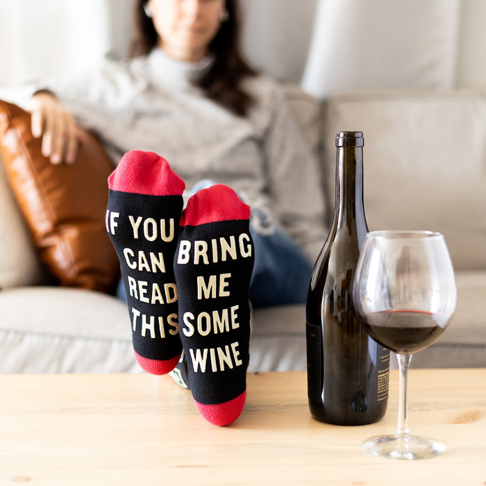 Bring Me Some Wine Socks