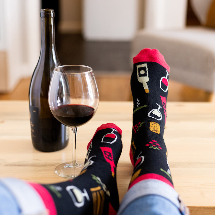 Bring Me Some Wine Socks