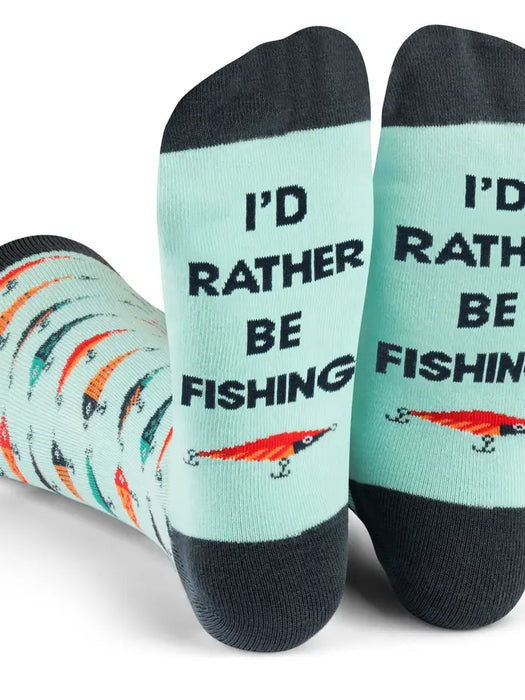 I'd Rather Be Fishing Socks