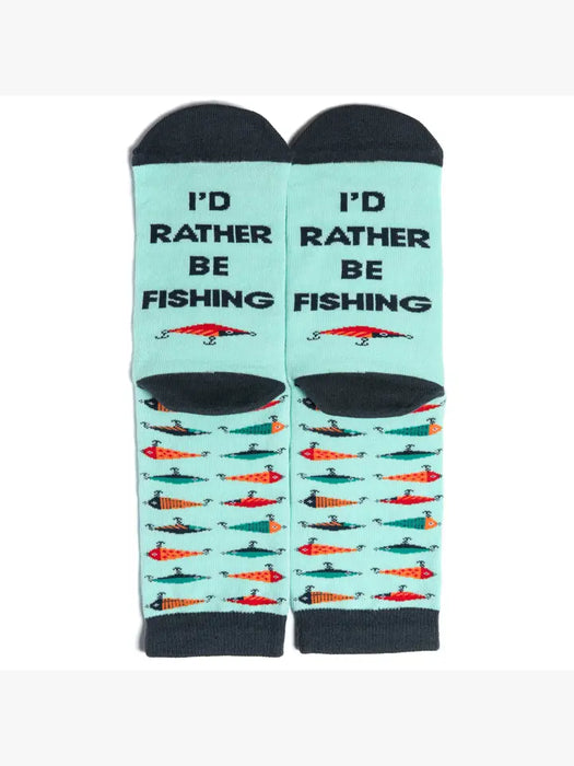 I'd Rather Be Fishing Socks