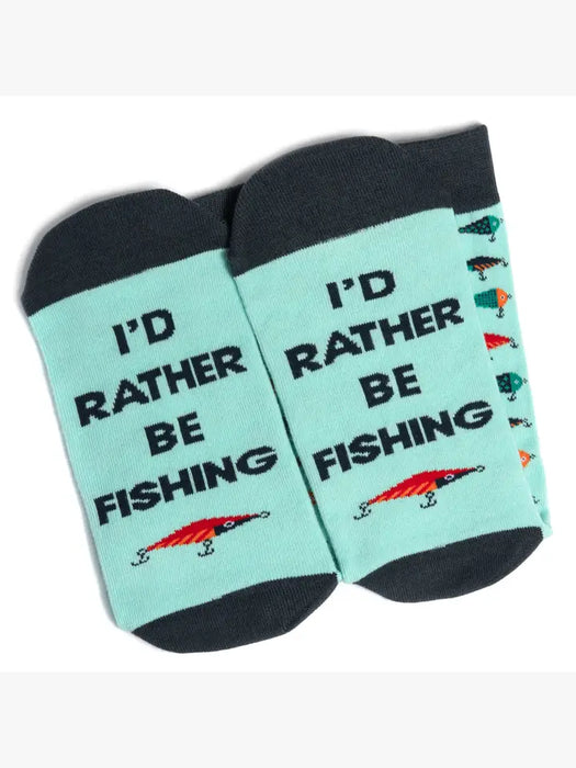 I'd Rather Be Fishing Socks