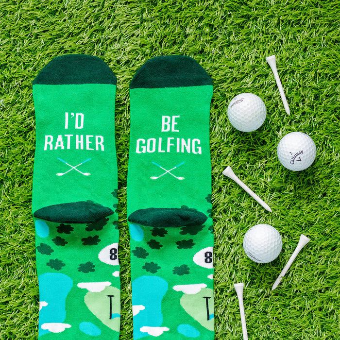 I'd Rather Be Golfing Socks