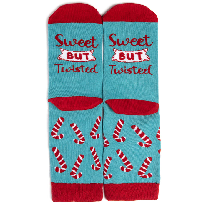 Sweet But Twisted (Candy Cane) Christmas Socks