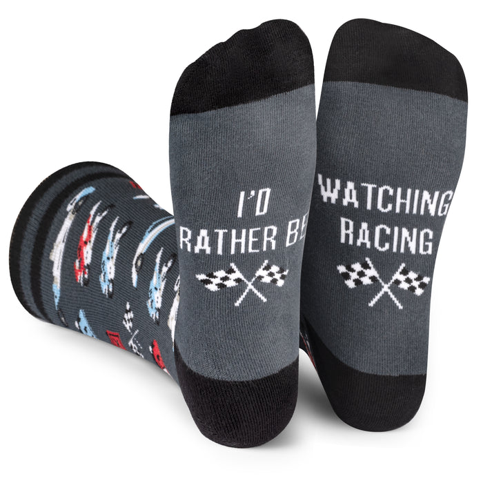 I'd Rather Be Watching Racing Socks